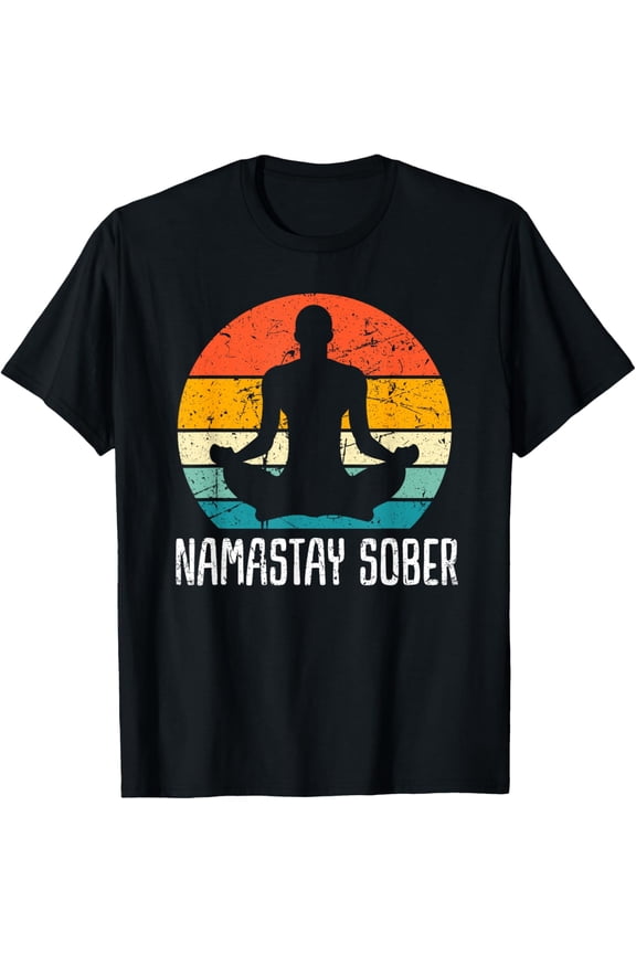 Namastay Sober Recovery Support Sobriety NA AA T-Shirt mens t shirt,black,women,funny,misfits,men,journey