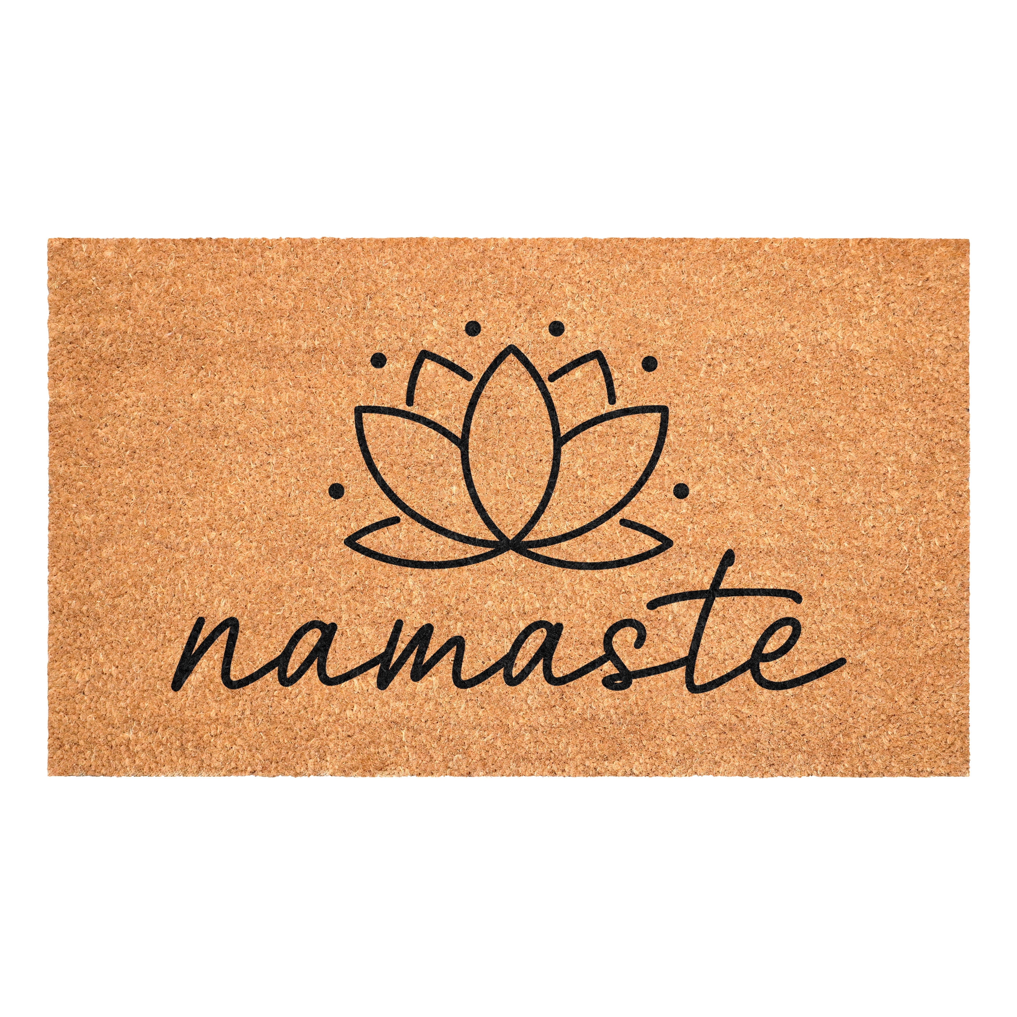 Namaste Aura Lotus Non Slip Vinyl Backing, Front Door Mat, Entryway Door Mat, 24"x36"