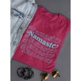 thumbnail image 1 of Namaste Crop Tee Women's -SelectDesign Designs, 1 of 4
