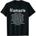 thumbnail image 1 of Namaste Definition Yoga Meditation Buddhist Gift T-Shirt, 1 of 4
