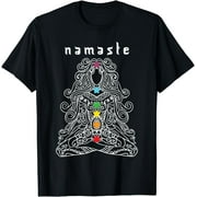 Namaste Design Yoga Pose with Chakra Awesome Gift T-Shirt