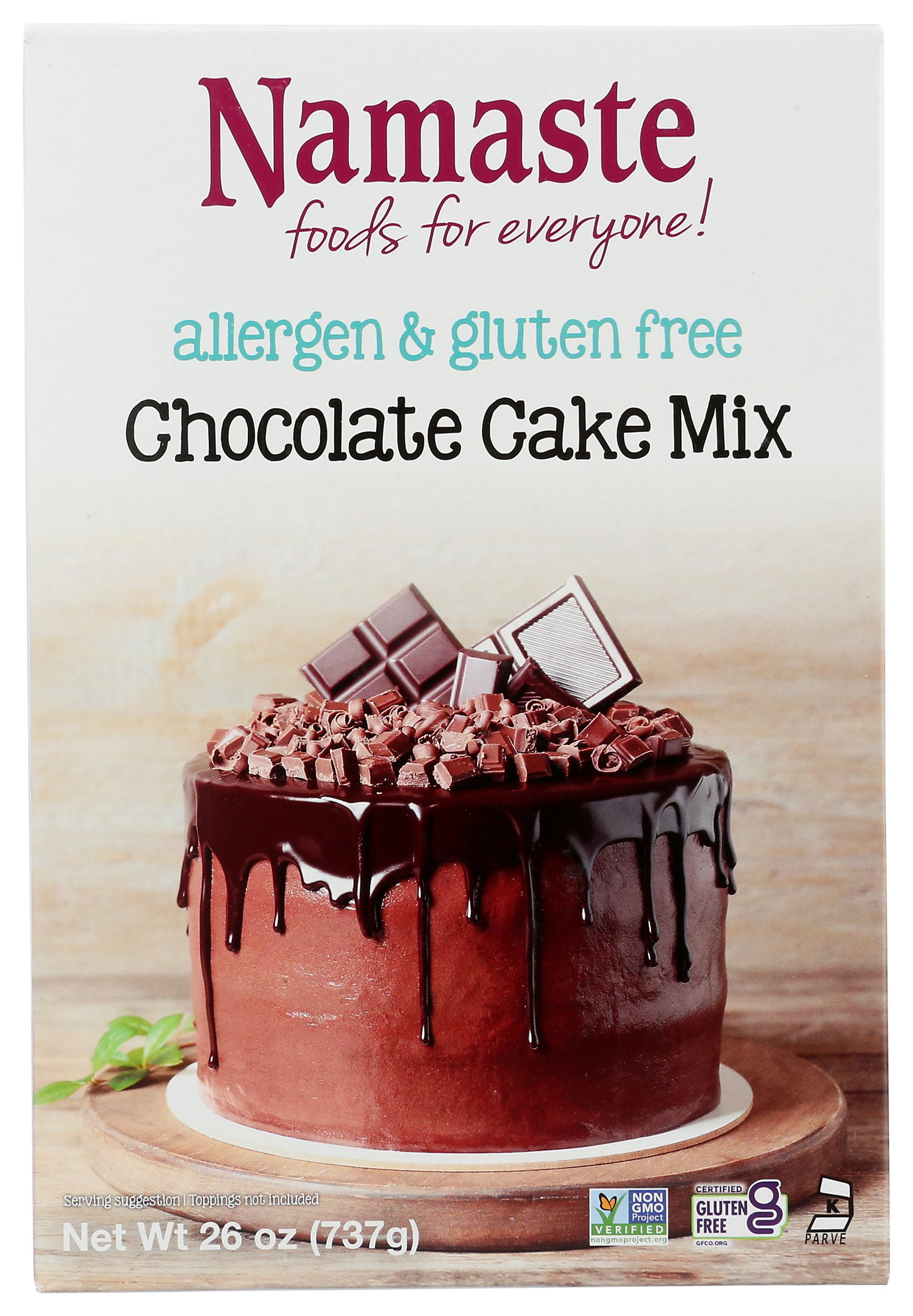 Namaste Foods Gluten Free Chocolate Cake Mix, 26 oz Box - Walmart.com
