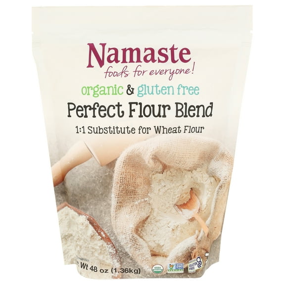 Namaste Foods, Gluten Free, Organic, Perfect Flour Blend, 48 oz. Bag, All-Purpose Baking Flour Blend.