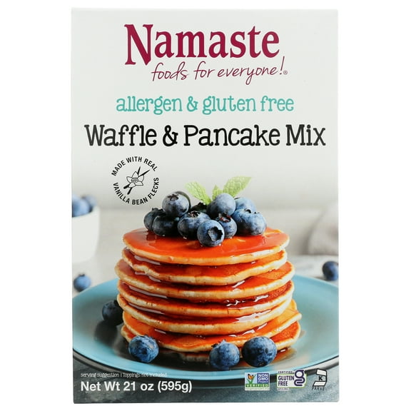 Namaste Foods Gluten Free Waffle and Pancake Mix, 21 oz