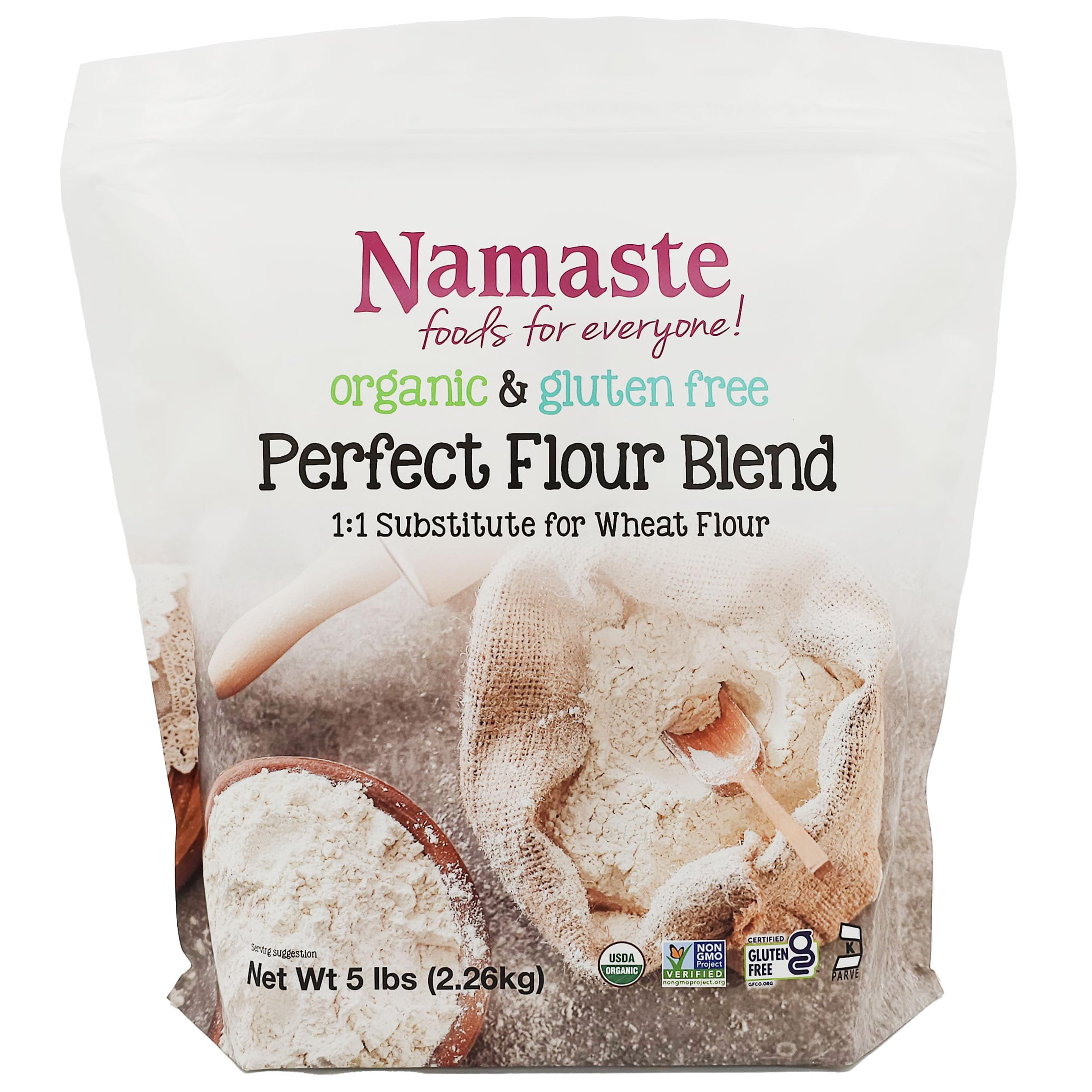 Namaste Foods Organic Perfect IEF31 Flour Blend, Gluten, 5 lb - Walmart.com