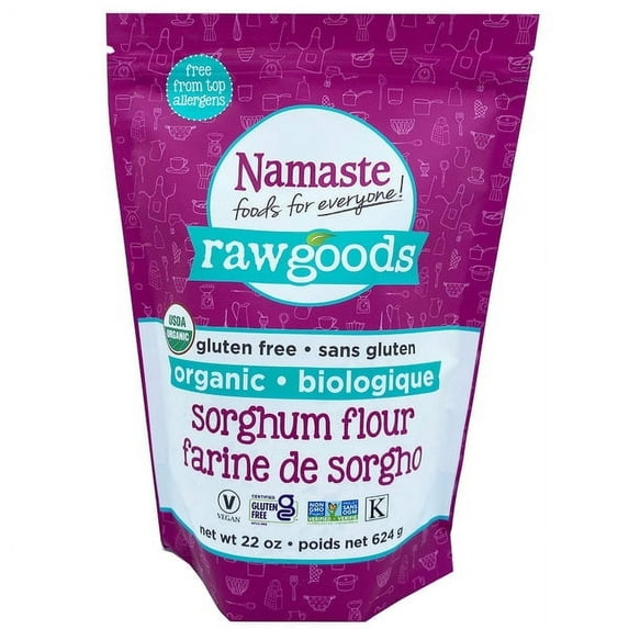 Namaste Foods Raw Goods Organic Sorghum Flour Gluten Free - 22 oz Pack of 4