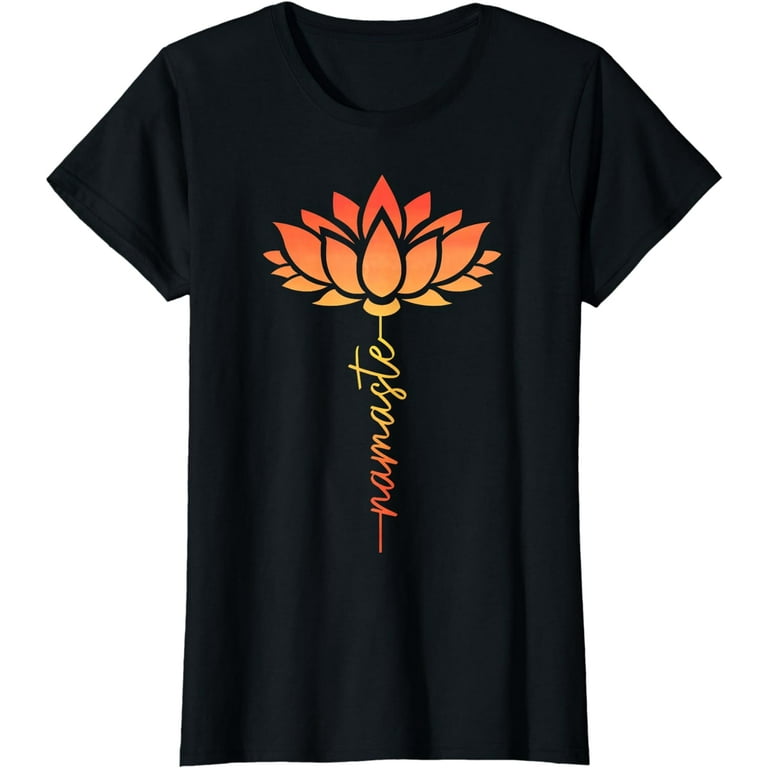 Namaste Yoga Spritual Zen Lotus T-Shirt Namaste Yoga Spritual Zen Lotus T-Shirt