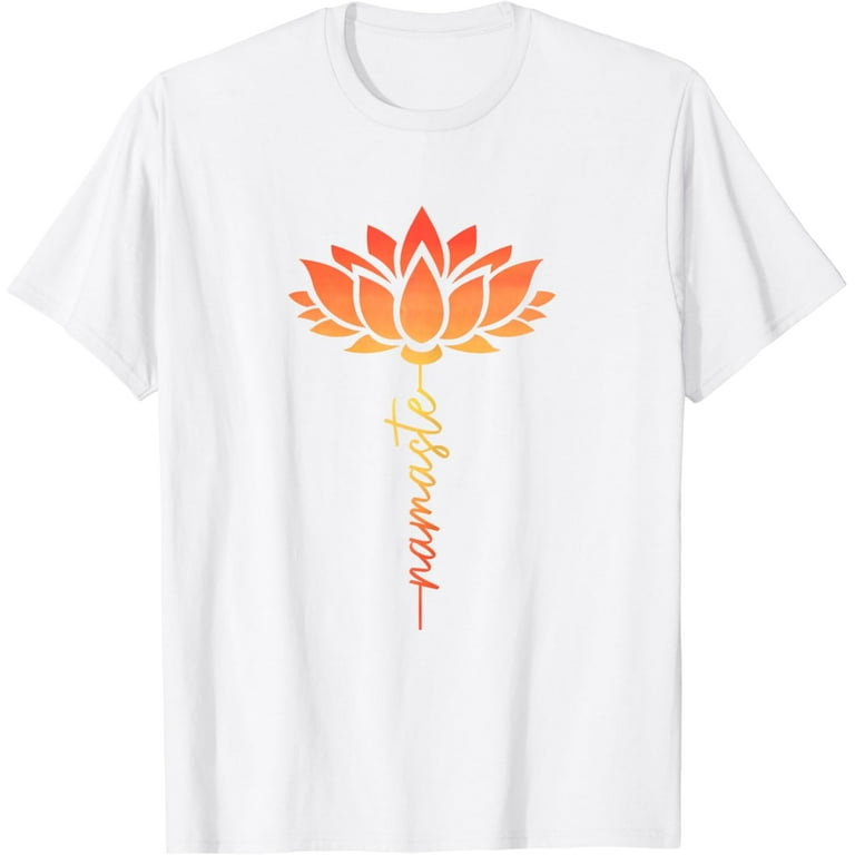 Namaste Yoga Spritual Zen Lotus T-Shirt Namaste Yoga Spritual Zen Lotus T-Shirt