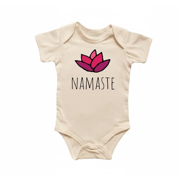 Namaste Lotus Newborn Gift Baby Bodysuit