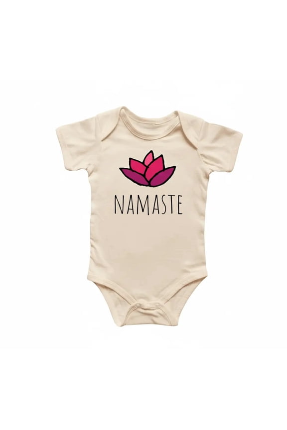 Namaste Lotus Newborn Gift Baby Bodysuit
