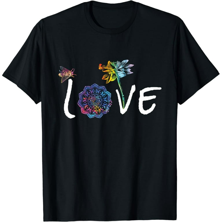Namaste Love Bee Lotus Yoga Woman Shirt Namaste Love Bee Lotus Yoga Woman Shirt