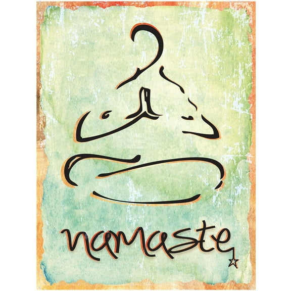 Namaste Metal Sign