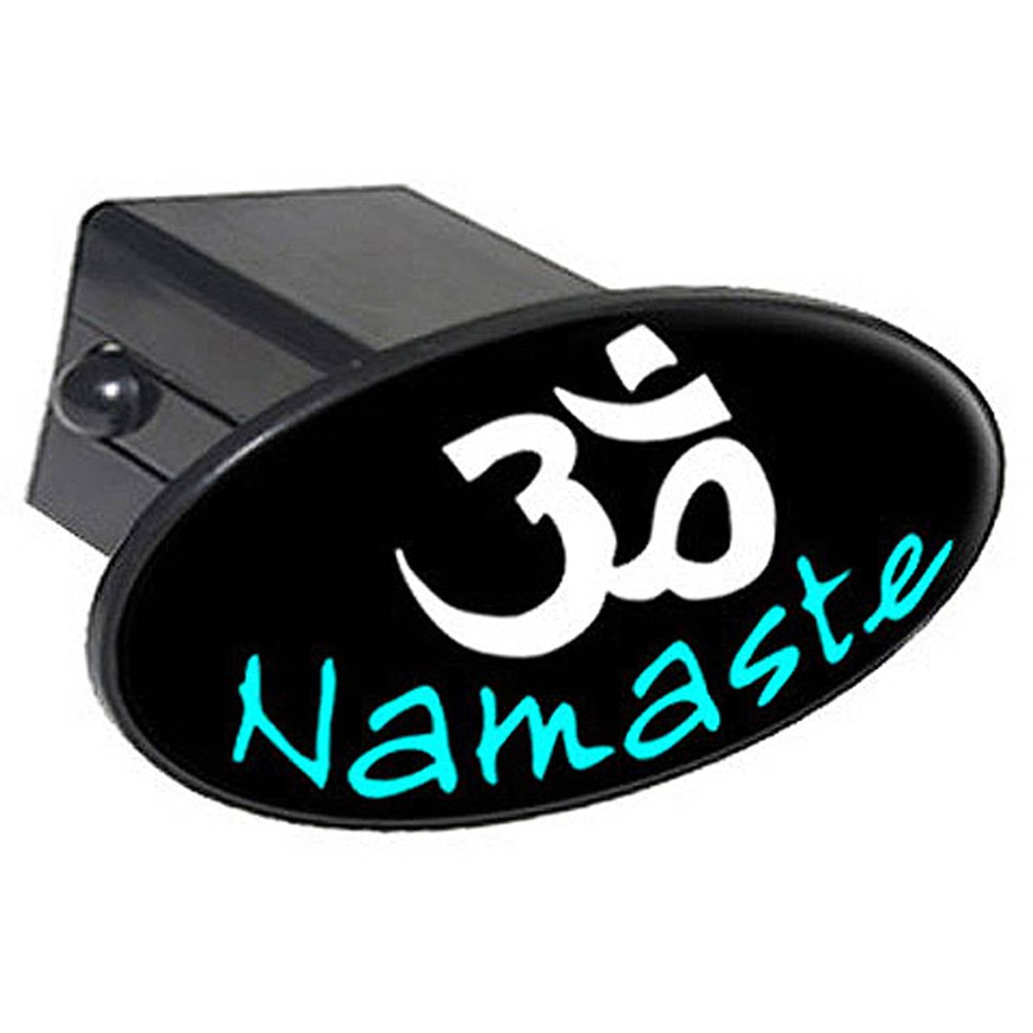 Namaste Om Aum Yoga 2" Oval Tow Trailer Hitch Cover Plug Insert
