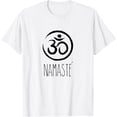 thumbnail image 1 of Namaste. Om symbol T-ShirtMen and women, White T-shirt, size: Extra large, 1 of 4