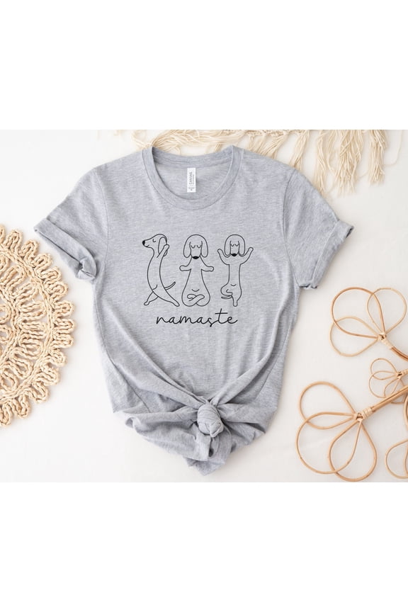 Namaste Shirt, Funny Yoga Shirt, Dog Yoga Shirt, Cute Yoga Tees, Yogi Gift, Womens Yoga T-