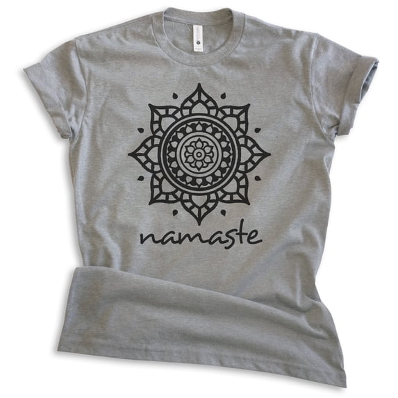 Namaste Shirt, Unisex Women's Men's Shirt, Chill Shirt, Relax Shirt, Good Vibes Shirt, Dark Heather Gray, Small