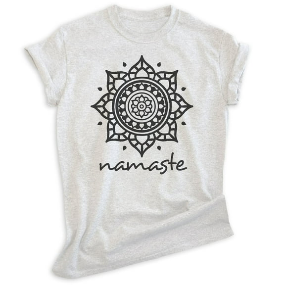 Namaste Shirt, Unisex Women's Men's Shirt, Chill Shirt, Relax Shirt, Good Vibes Shirt, Heather Ash, X-Small