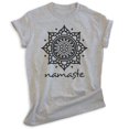 thumbnail image 1 of Namaste Shirt, Unisex Women's Men's Shirt, Chill Shirt, Relax Shirt, Good Vibes Shirt, Heather Gray, Small, 1 of 6