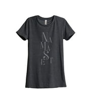 Namaste Zen Women's Fashion Relaxed T-Shirt Tee Charcoal Grey Small
