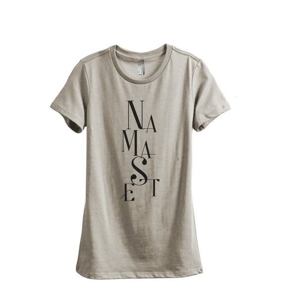 Namaste Zen Women's Fashion Relaxed T-Shirt Tee Heather Tan X-Large