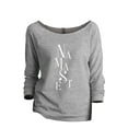 thumbnail image 1 of Namaste Zen Women's Fashion Slouchy 3/4 Sleeves Raglan Lightweight Sweatshirt Sport Grey Small, 1 of 3