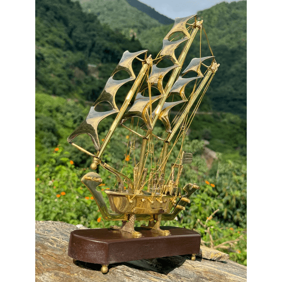 NamasteHimlayas Brass Ship Model  Nautical Maritime Decor & Collectible Accent | Nautical gift decor