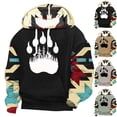 thumbnail image 1 of Namayuj Men's Hoodies Casual Solid Color Hooded Sweatshirt Retro Holiday Pullover Tops Comfort Long Sleeve Hoodie, 1 of 3