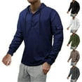 thumbnail image 1 of Namayuj Men's Waffle Hoodies Fall Solid Color Hooded Sweatshirt Lightweight Pullover Tops Comfort Long Sleeve Shirts, 1 of 4