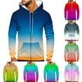 thumbnail image 1 of Namayuj Zip Up Hoodies for Men Basic Gradient Hooded Sweatshirt Fashion Pullover Tops Cotton Long Sleeve Hoodie with Pcokets, 1 of 5