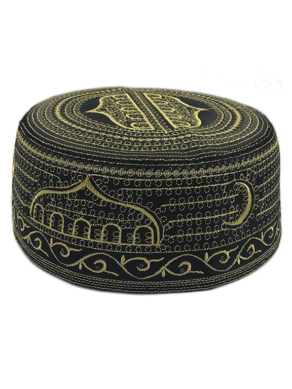 Namaz Muslims Men Prayer Hat Embroidered Headwear Hat Traditional Hui Nationality