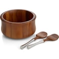 thumbnail image 1 of Nambé Nara Salad Bowl with Servers, 1 of 5