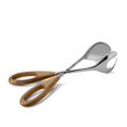 thumbnail image 1 of Nambe Curvo Salad Scissors, 13" Kitchen Tongs for Cooking, Stainless Steel and Acacia Wood, 1 of 6