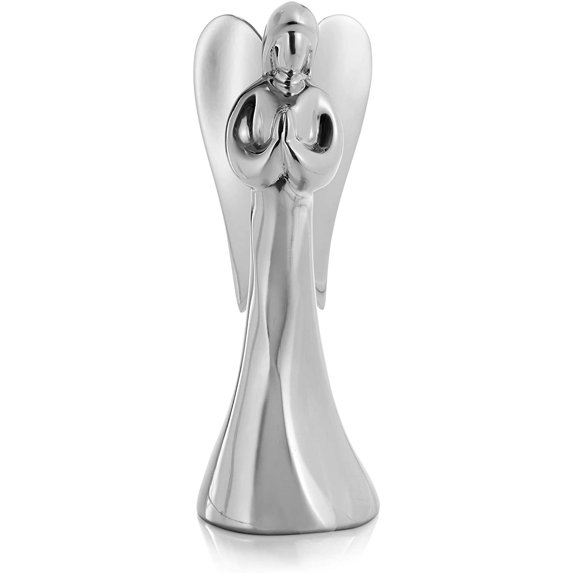 Nambe Holiday Collection Christmas Angel Figurine (3" x 9") - Made with Nambe Alloy