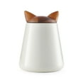 thumbnail image 1 of Nambe - Pet Collection - Kitty Ears Motif Cat Treat Jar #MT1436, 1 of 6