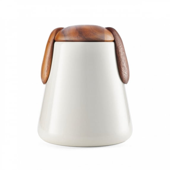 Nambe - Pet Collection - Puppy Ears Motif Dog Treat Jar