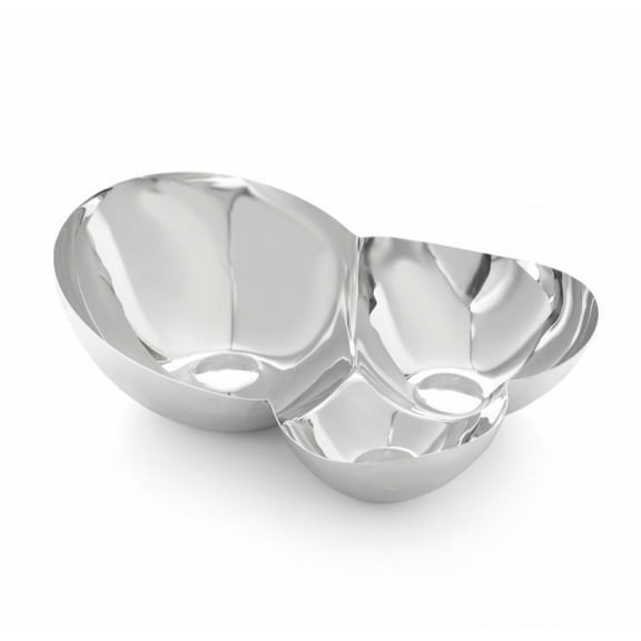 Nambe Pulse Collection Chip & Dip Bowl #MT1193