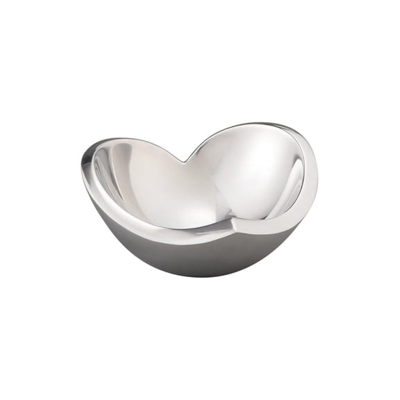 Nambe - Serveware Collection - Love Bowl Mini - Measures at 4.5" x 1.75" - Made with Nambe Alloy - Designed by Sean O'Hara