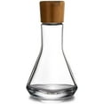 thumbnail image 1 of Nambe Vie Glass Wine Decanter Bottle for Bourbon, Brandy, Juice, and Liquor with Wood Stopper, Made of Glass and Acacia Wood, 10-Inch  Designed by Chris Granneberg, 1 of 3