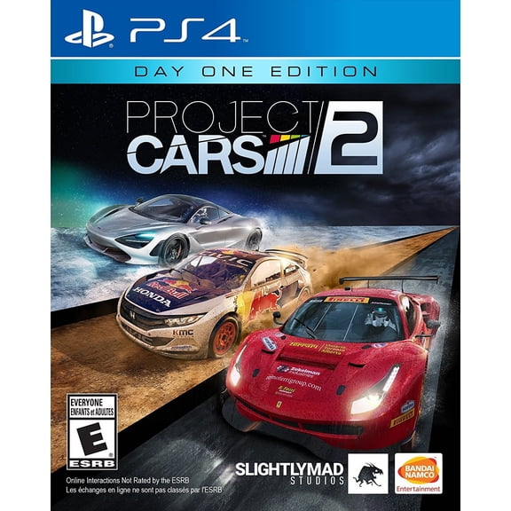Restored Project Cars 2, Physical Format for PlayStation, Racing Game, Parental Controls, 4 Offline Players