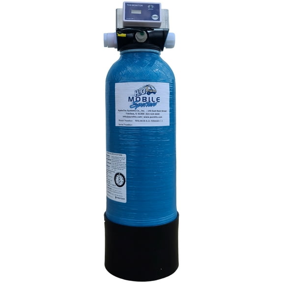 Name: 2600 grain (260 gallon treating 10 grains TDS) Mobile SpotlessSpot Free Rinse Water Demineralizer / Deionizer with built in TDS Monitor, Rinse Down Your RV Car, Boat, Windows, or Solar Panels.