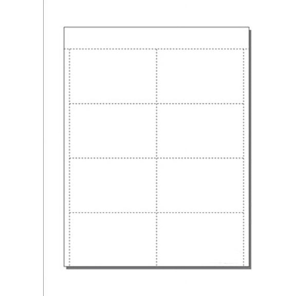 Name Badge Inserts (2-1/2" x 4"), 8-UP, Prfd on 8-1/2" x 11" Wht Vlm- 100 Sheets