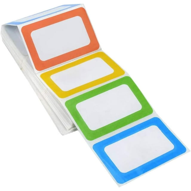 Name Badge Labels 200Pcs Name Tag Stickers Writable Name Tags Self