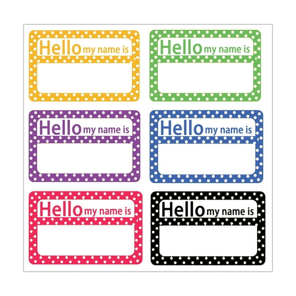 Adhesive Name Tags