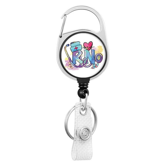 Name Badge Reel ID Tag Holder Doctor Nurse Retractable Work Card Clip Practical