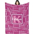 thumbnail image 1 of Name Blanket Personalized Blanket for Adult Kids Flannel Customized Personalized Blankets and Throws, 1 of 6