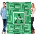 thumbnail image 1 of Name Blanket Personalized Blanket for Adult Kids Flannel Customized Personalized Blankets and Throws, 1 of 1