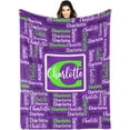 thumbnail image 1 of Name Blanket Personalized Blanket for Adult Kids Flannel Customized Personalized Blankets and Throws, 1 of 1