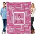 thumbnail image 1 of Name Blanket Personalized Blanket for Adult Kids Flannel Customized Personalized Blankets and Throws, 1 of 6