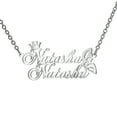 thumbnail image 1 of Name Custom Necklace 18K Gold Plated 2 Name Necklace Personalized Crown Heart Customized Pendant Necklace Jewelry Gift for Women, 1 of 5