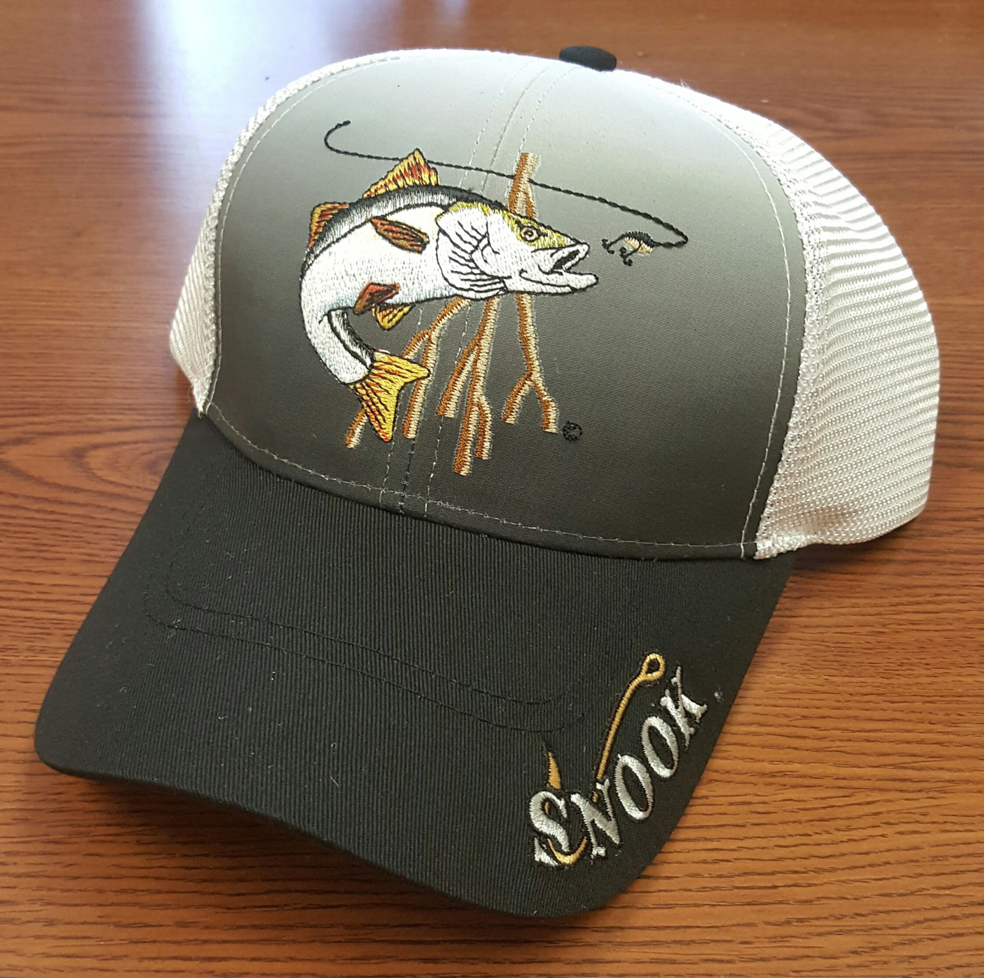Name Drop Fish Embroidered Cap